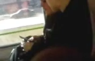 XXX جوراب ساق بلند قرمز کونهای بزرگ خارجی و سیاه و سفید کفش منگوله دار